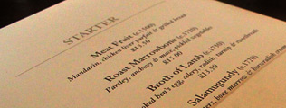 Menu Degustazione